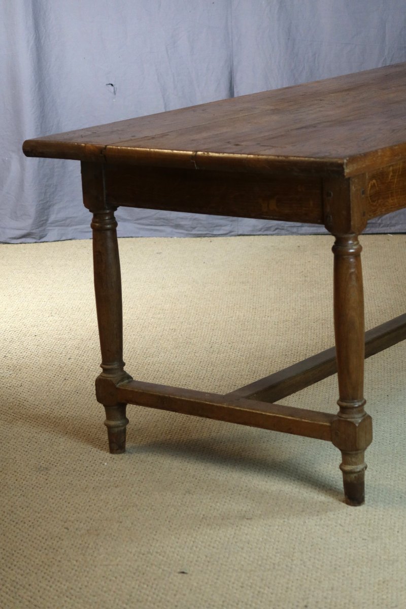 table chêne XIX siècle 2.58m-photo-3