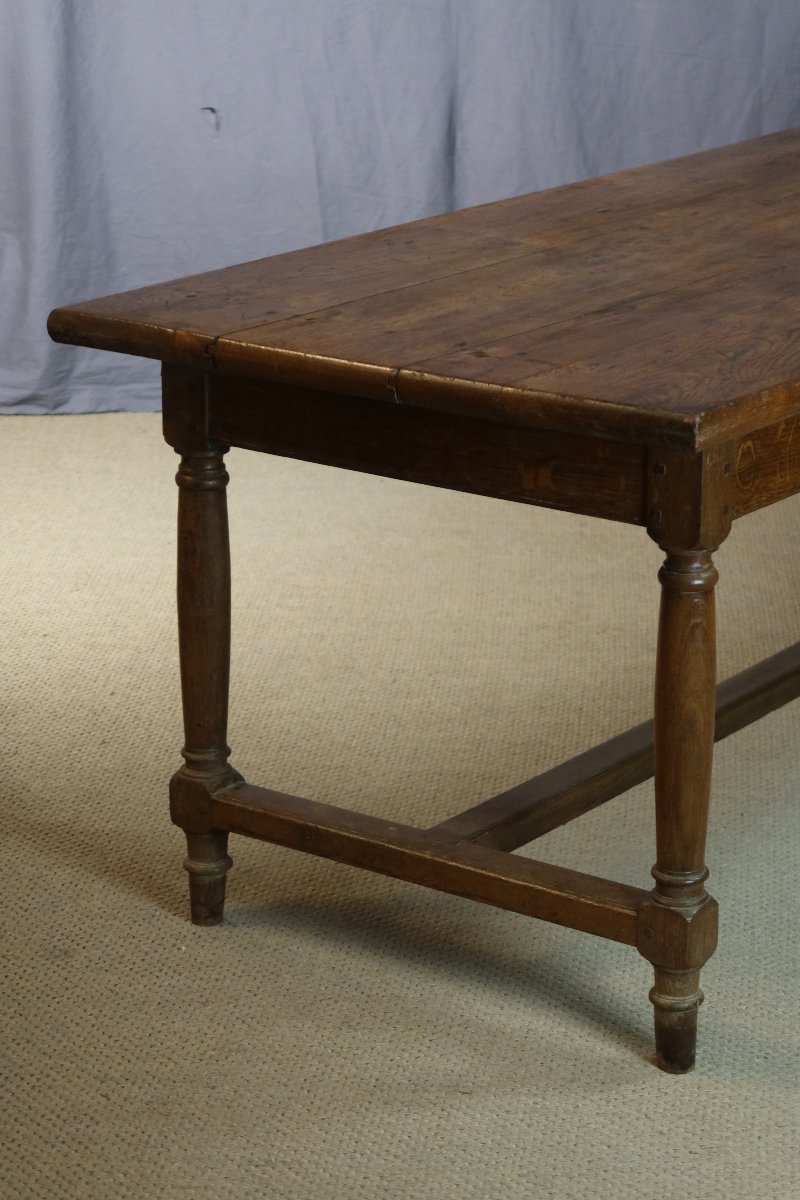 table chêne XIX siècle 2.58m-photo-4