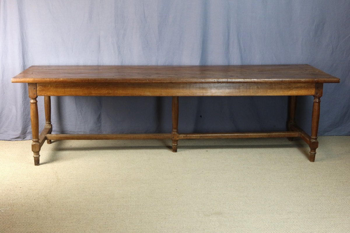 table chêne XIX siècle 2.58m-photo-7