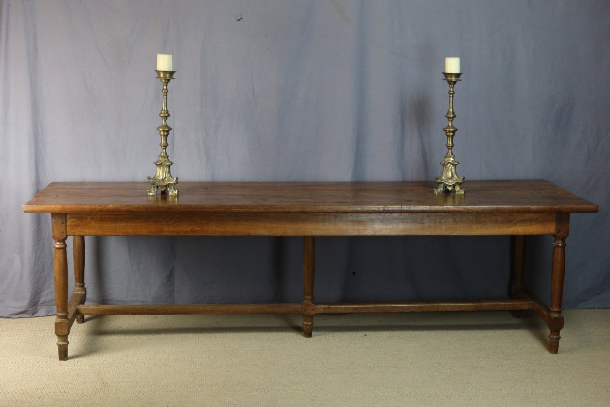 table chêne XIX siècle 2.58m