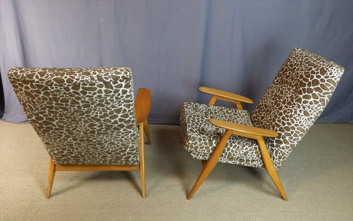 Pierre Guariche Armchairs For Steiner-photo-2