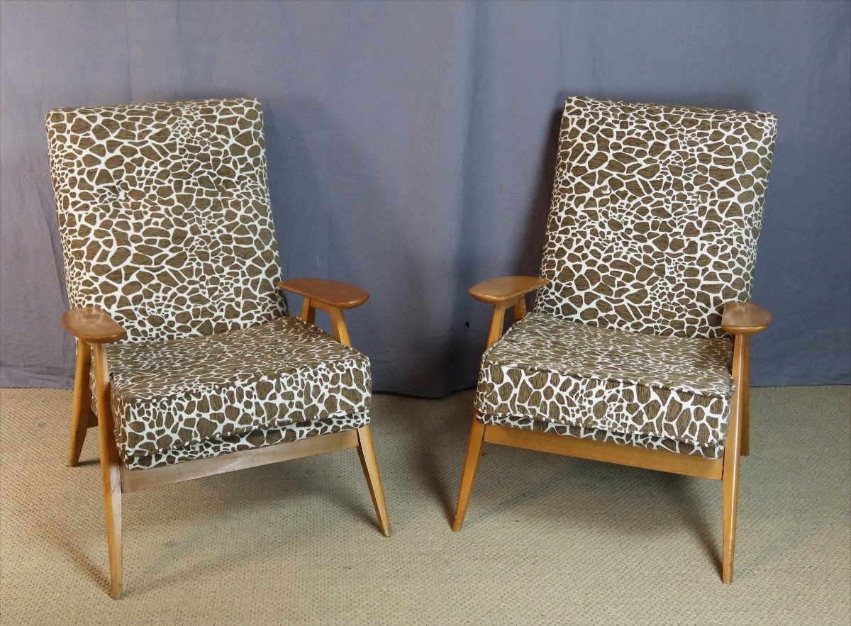 Pierre Guariche Armchairs For Steiner-photo-1