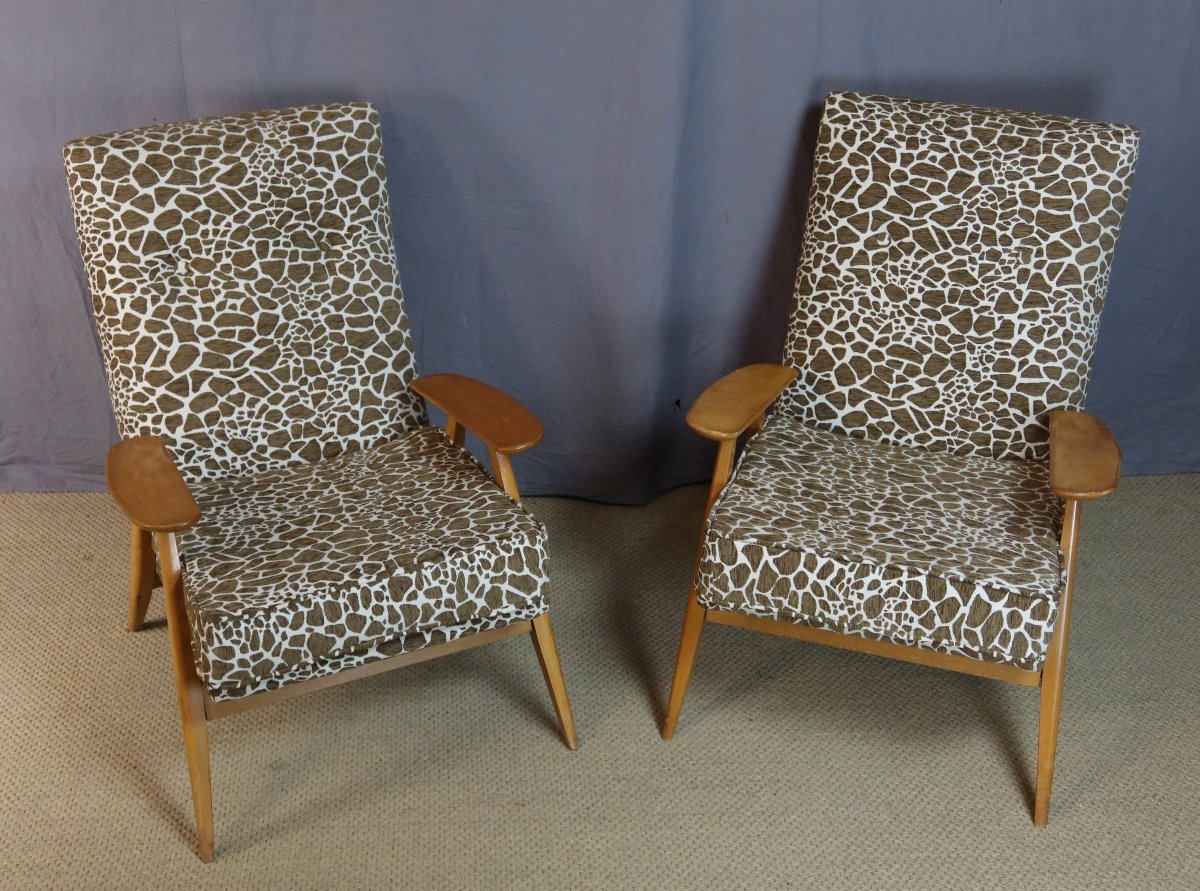 Pierre Guariche Armchairs For Steiner-photo-2
