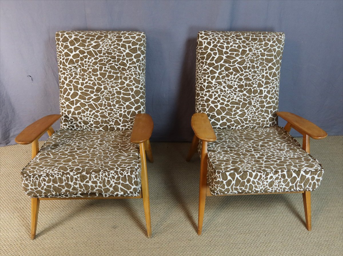 Pierre Guariche Armchairs For Steiner-photo-4