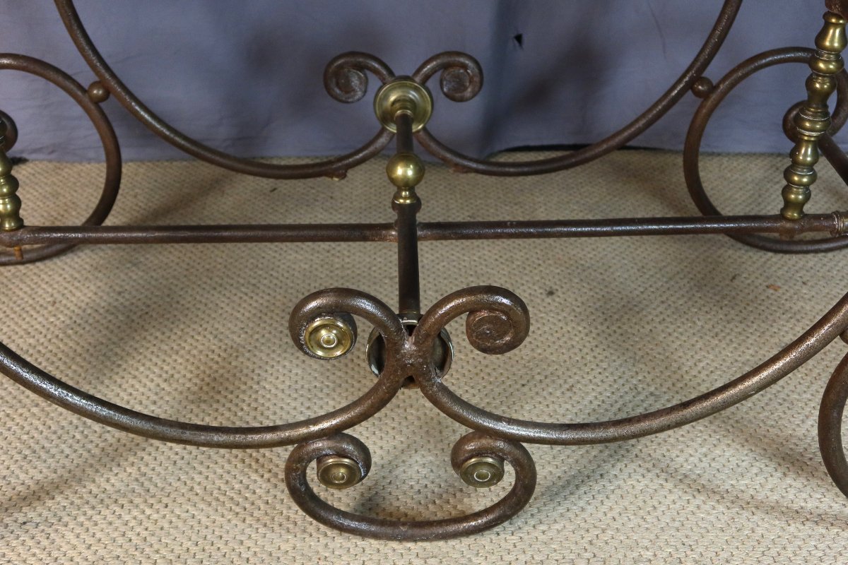 Table de boucher en fer forgé-photo-4