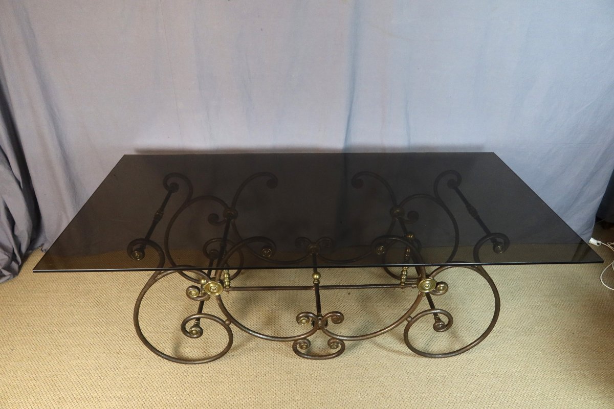 Table de boucher en fer forgé-photo-5