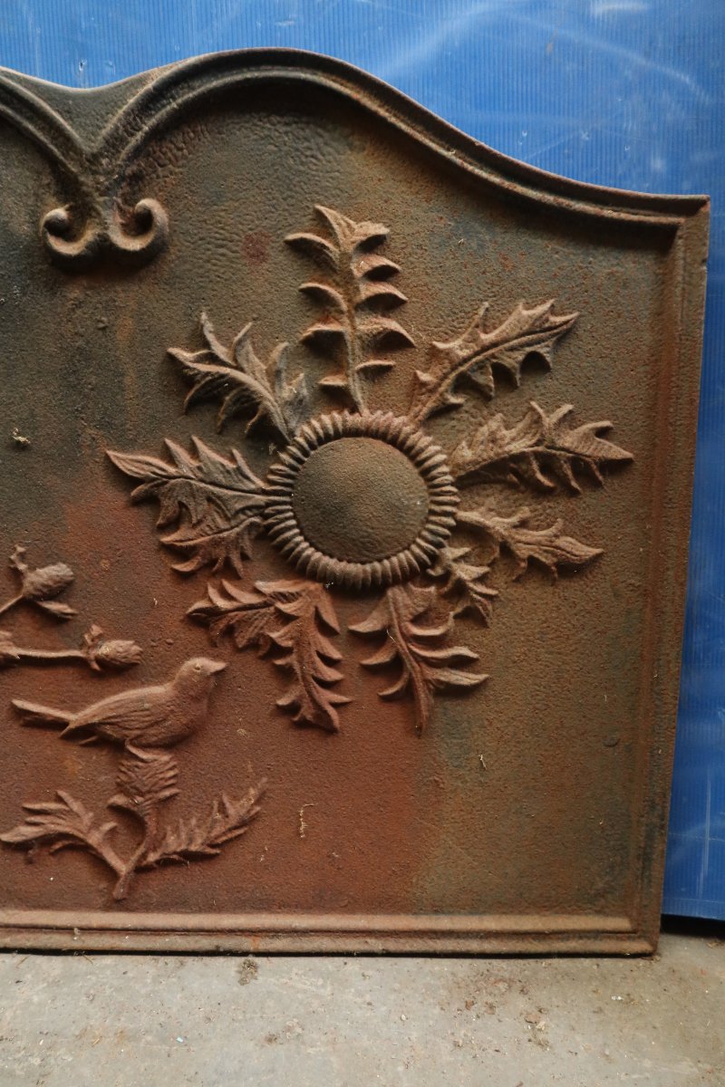 Plaque de cheminée XIXème siècle-photo-3