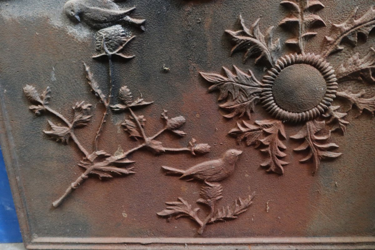 Plaque de cheminée XIXème siècle-photo-1