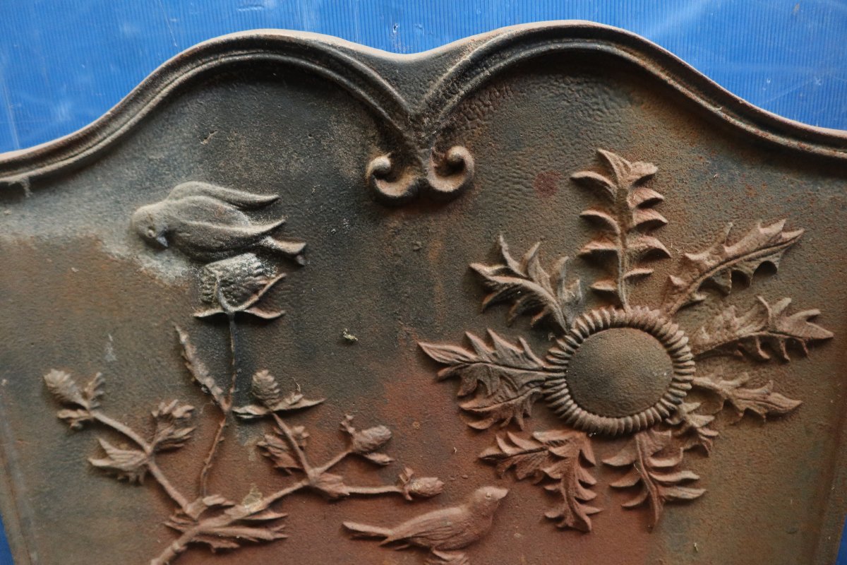 Plaque de cheminée XIXème siècle-photo-2