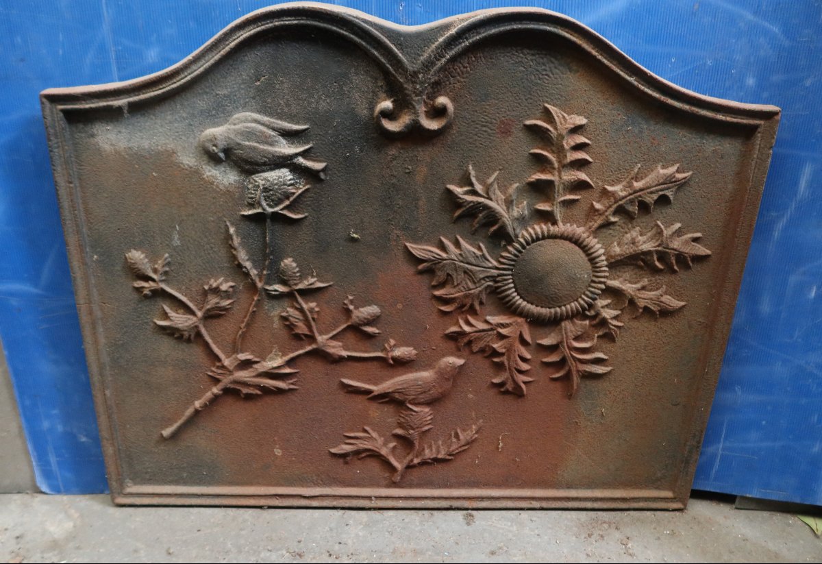 Plaque de cheminée XIXème siècle