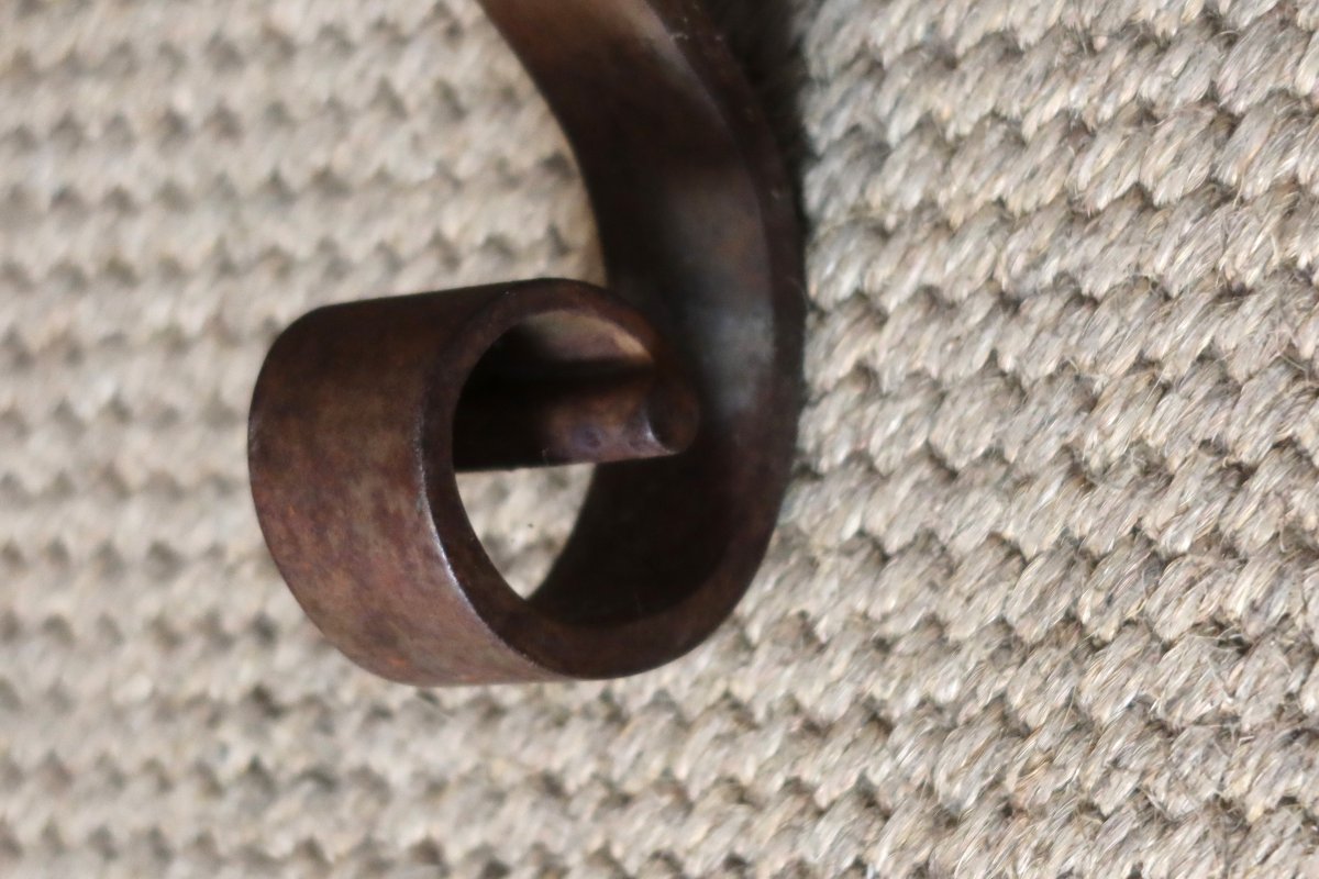 Iron Stool With A Marble Shelf-photo-3
