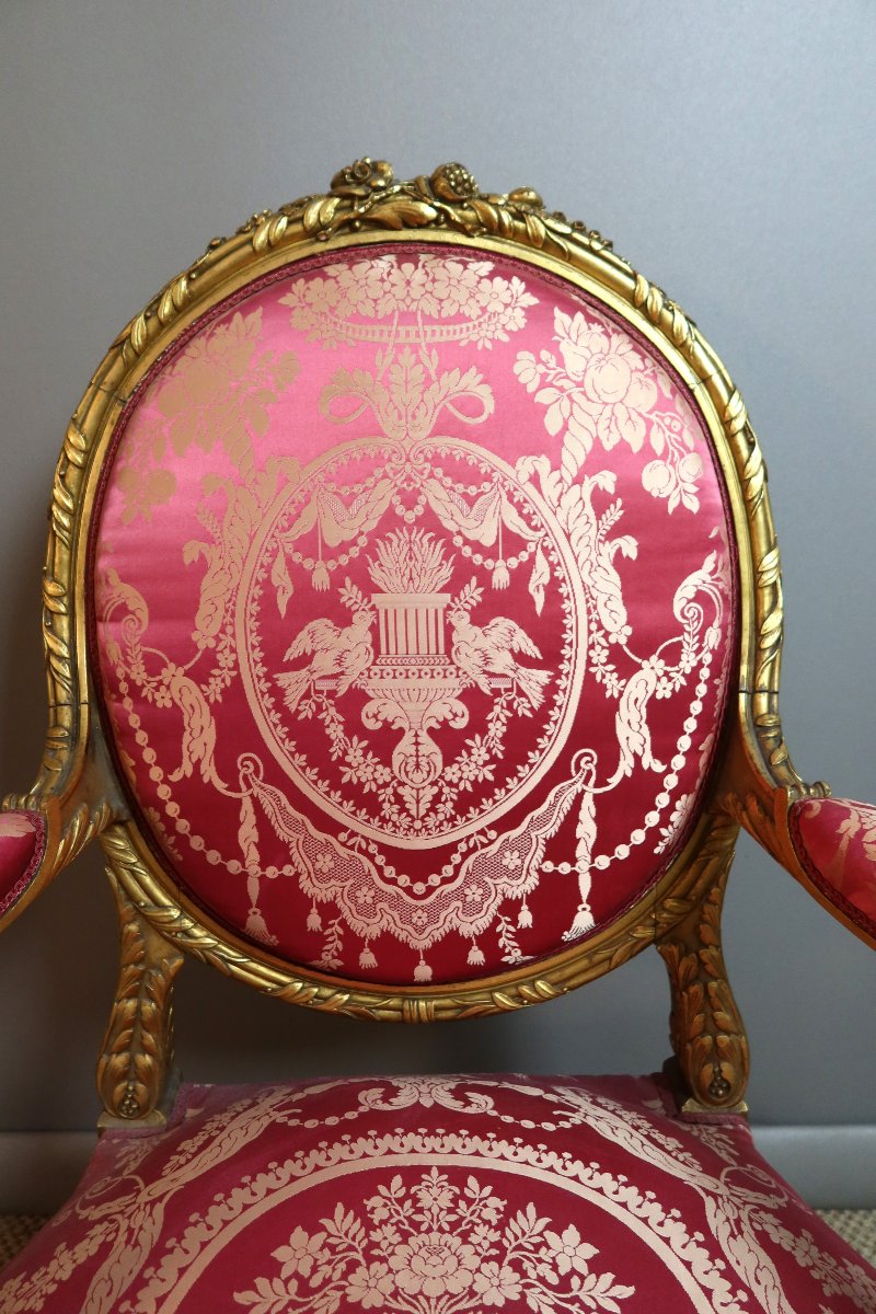 Gilded Napoleon III Armchair-photo-3