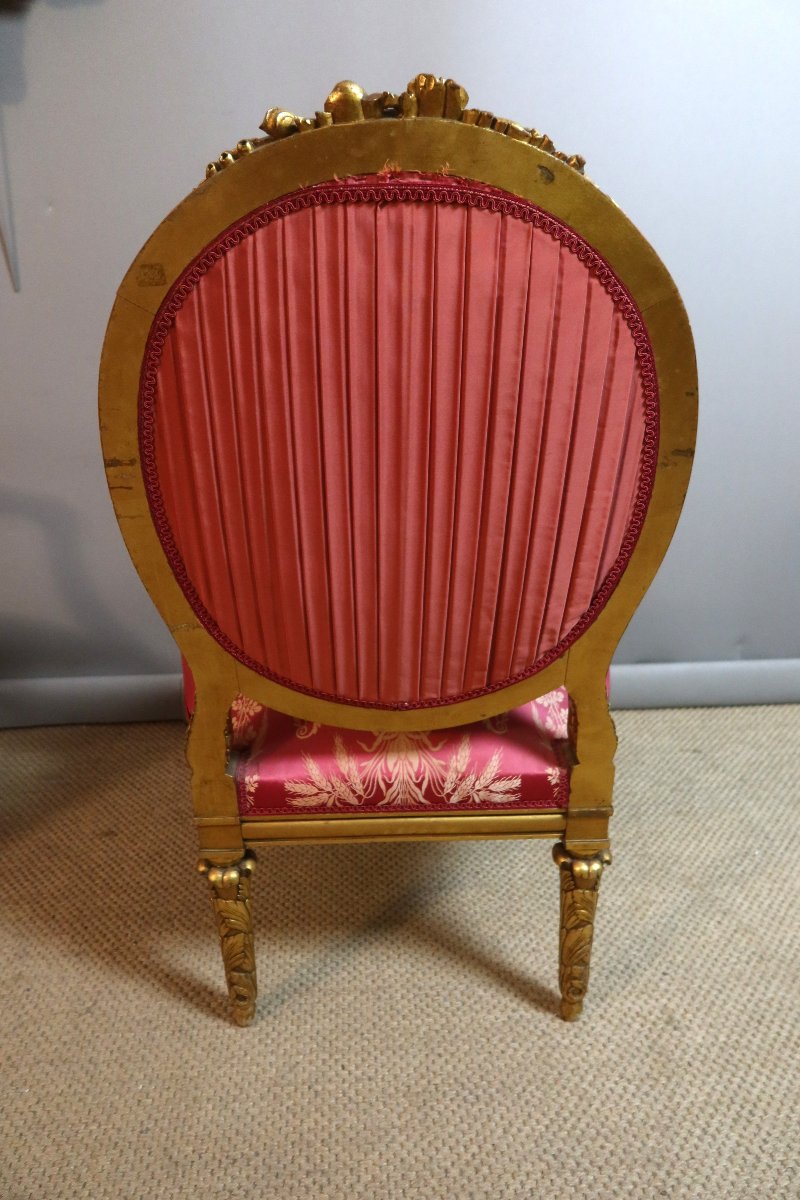 Gilded Napoleon III Armchair-photo-5