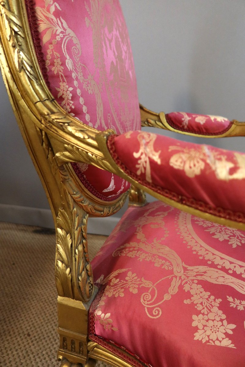 Gilded Napoleon III Armchair-photo-8