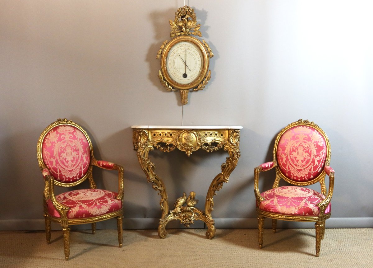 Gilded Napoleon III Armchair