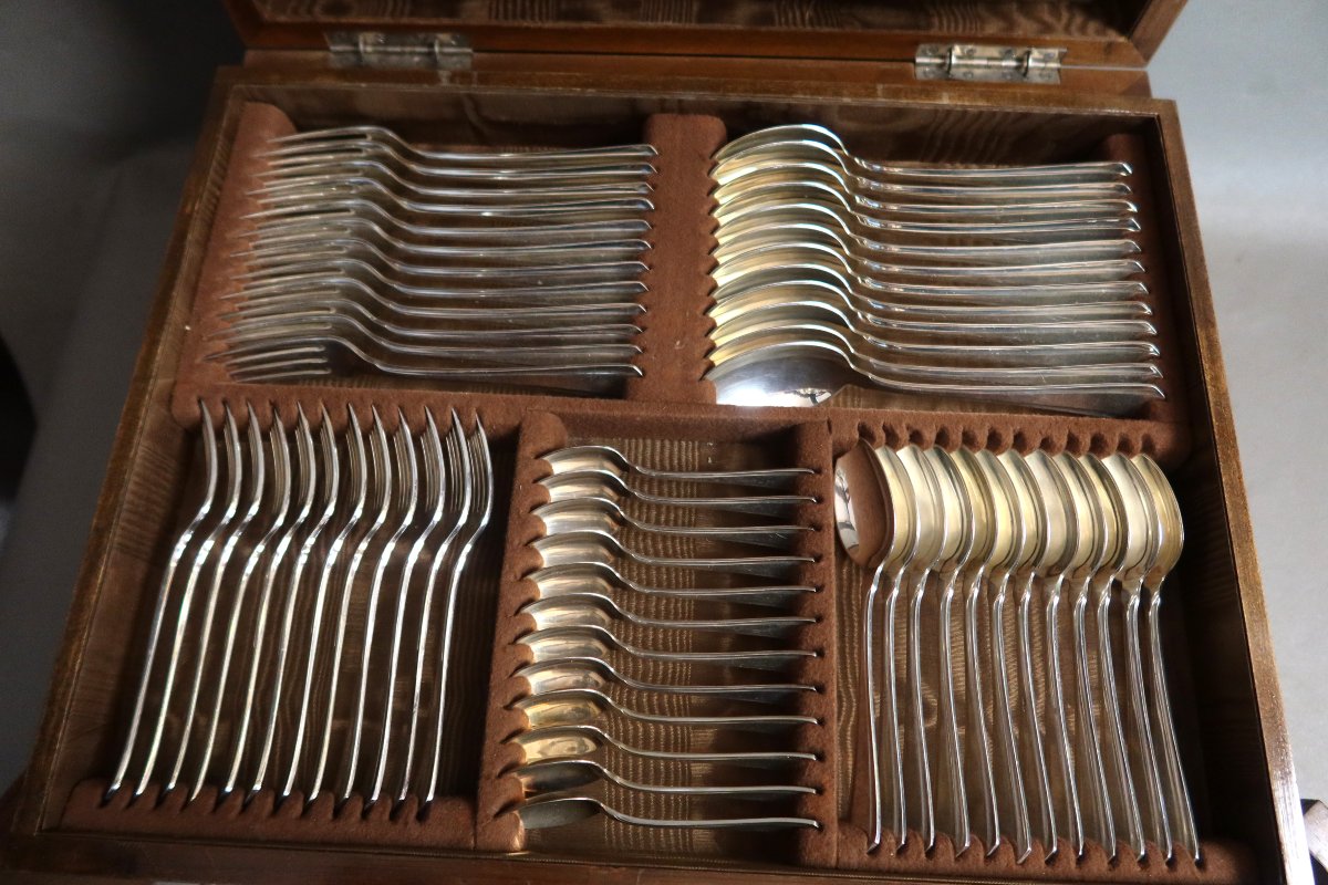 Silver-colored Metal Cutlery Set In A Gift Box-photo-3