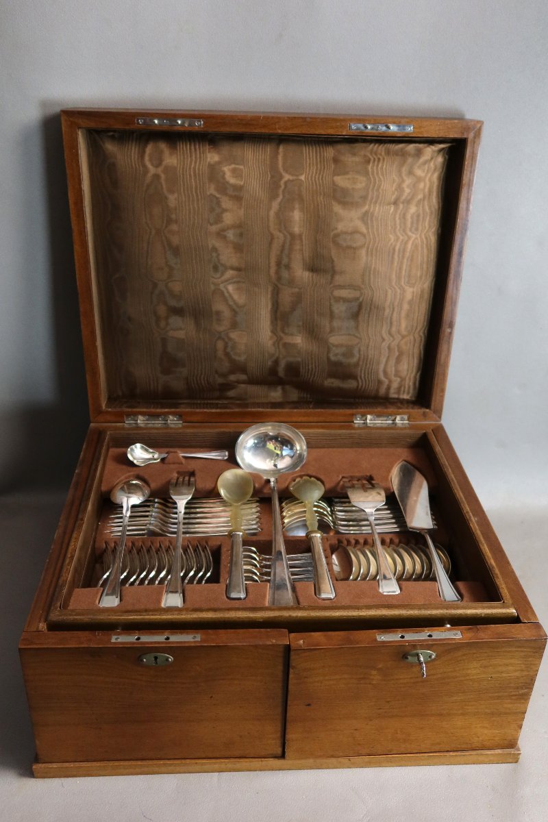 Silver-colored Metal Cutlery Set In A Gift Box-photo-5
