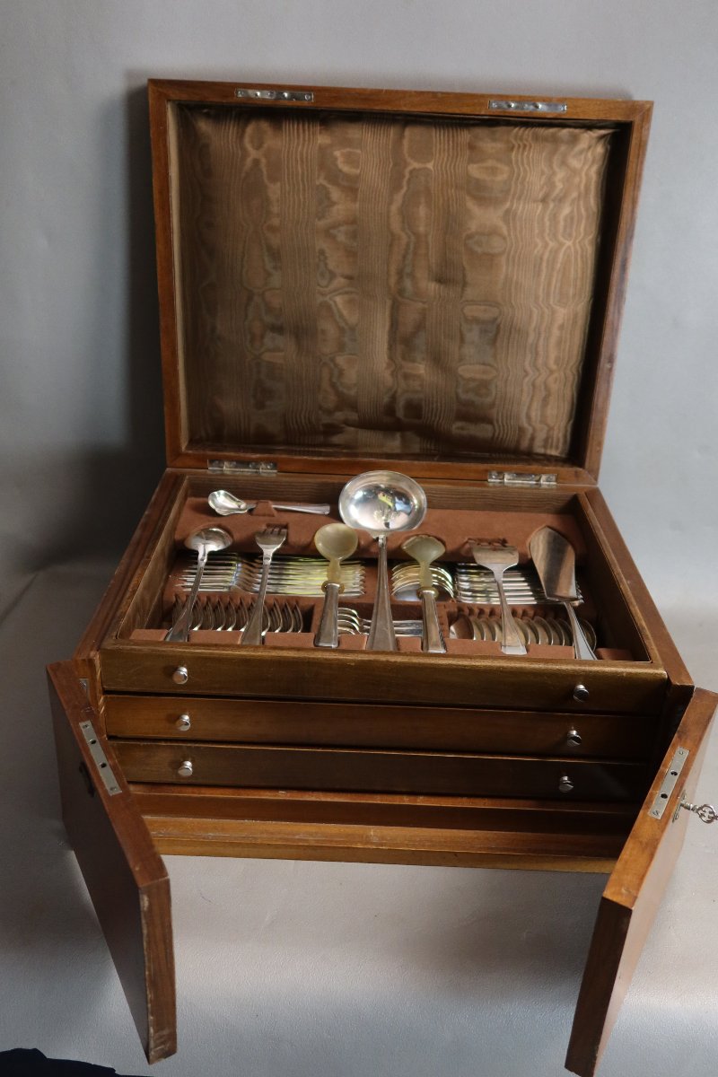 Silver-colored Metal Cutlery Set In A Gift Box-photo-6