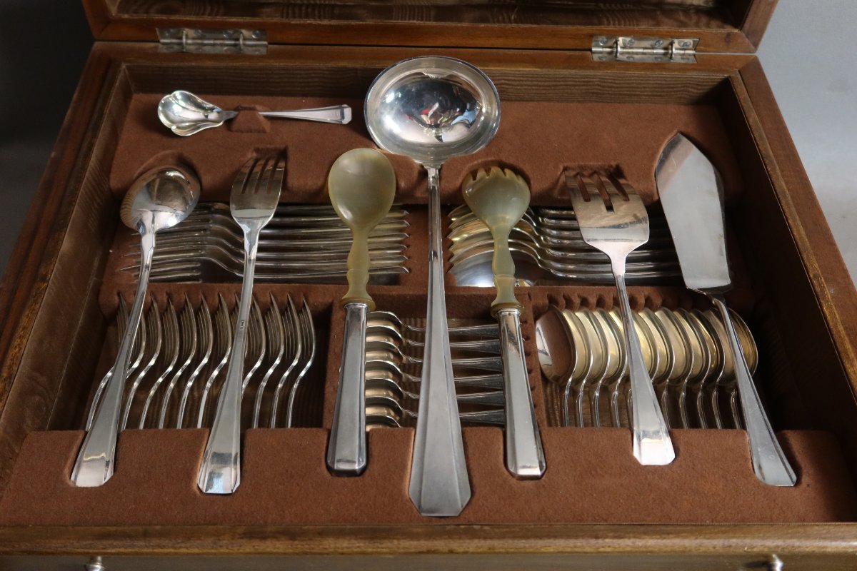 Silver-colored Metal Cutlery Set In A Gift Box-photo-7