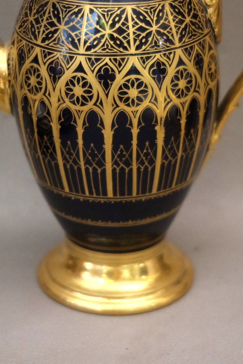 Porcelain Coffee Pot From Paris, 19th Century-photo-3