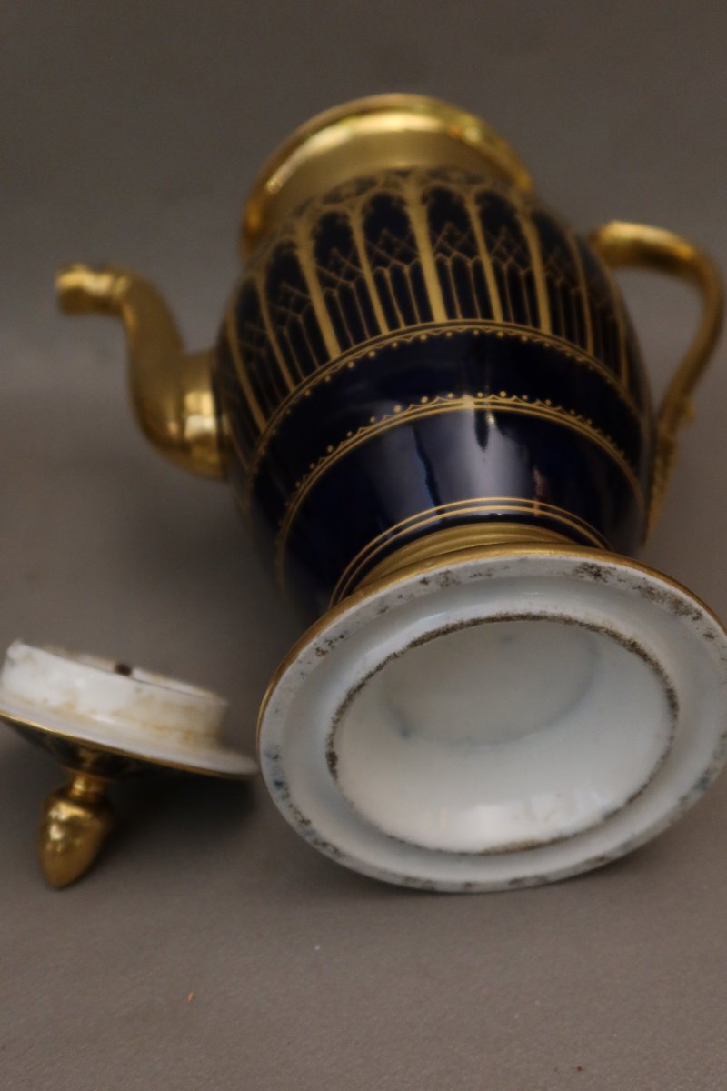 Porcelain Coffee Pot From Paris, 19th Century-photo-3