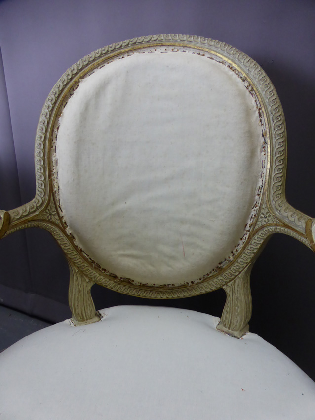 Paire De Fauteuils Style Louis XVI-photo-3