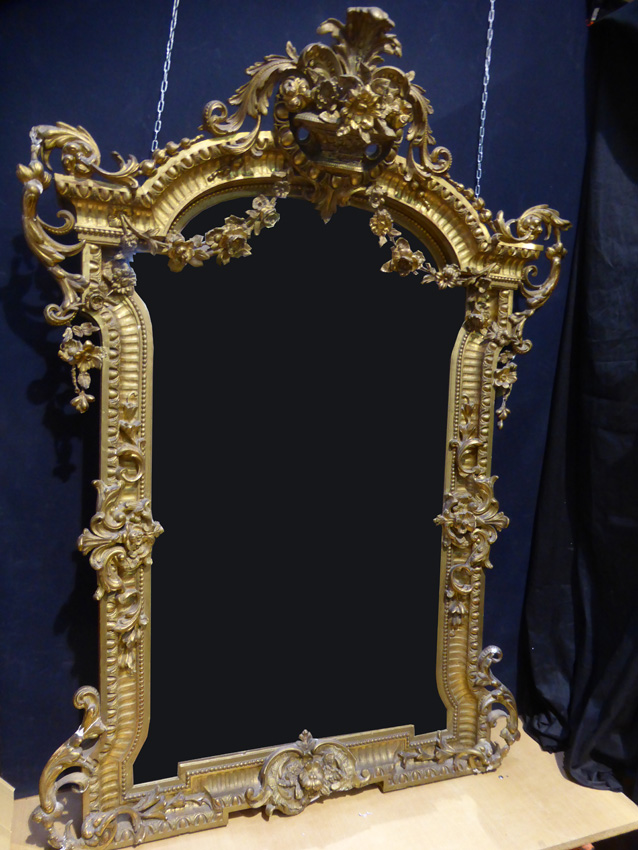 Important Miroir De Chateau époque XIX