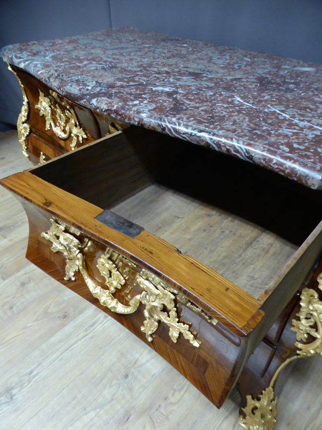 Commode Tombeau Louis XV Marquetry XVIII-photo-1