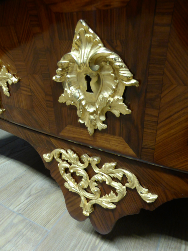 Commode Tombeau Louis XV Marqueterie XVIII-photo-6