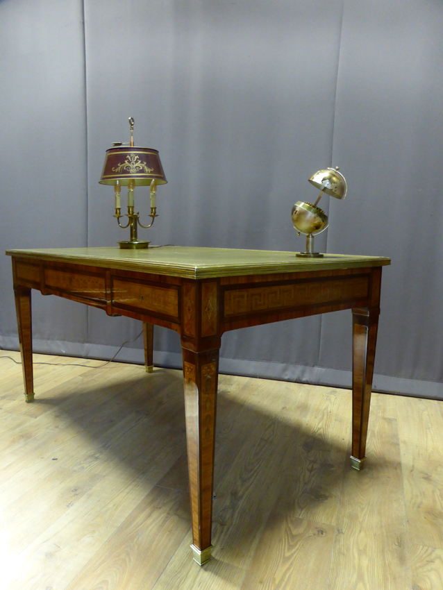 Bureau Style Louis XVI Marqueté -photo-7