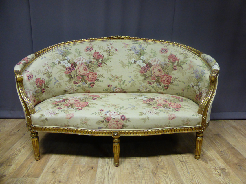 Louis XVI Style Wooden Louis XVI Style Sofa-photo-2