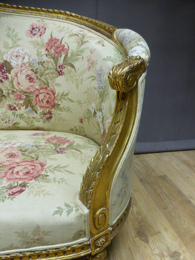 Louis XVI Style Wooden Louis XVI Style Sofa-photo-4