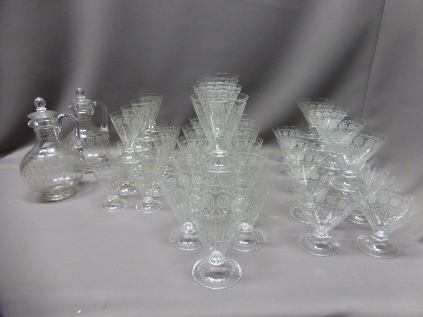 Crystal Glass Service 44 Pieces