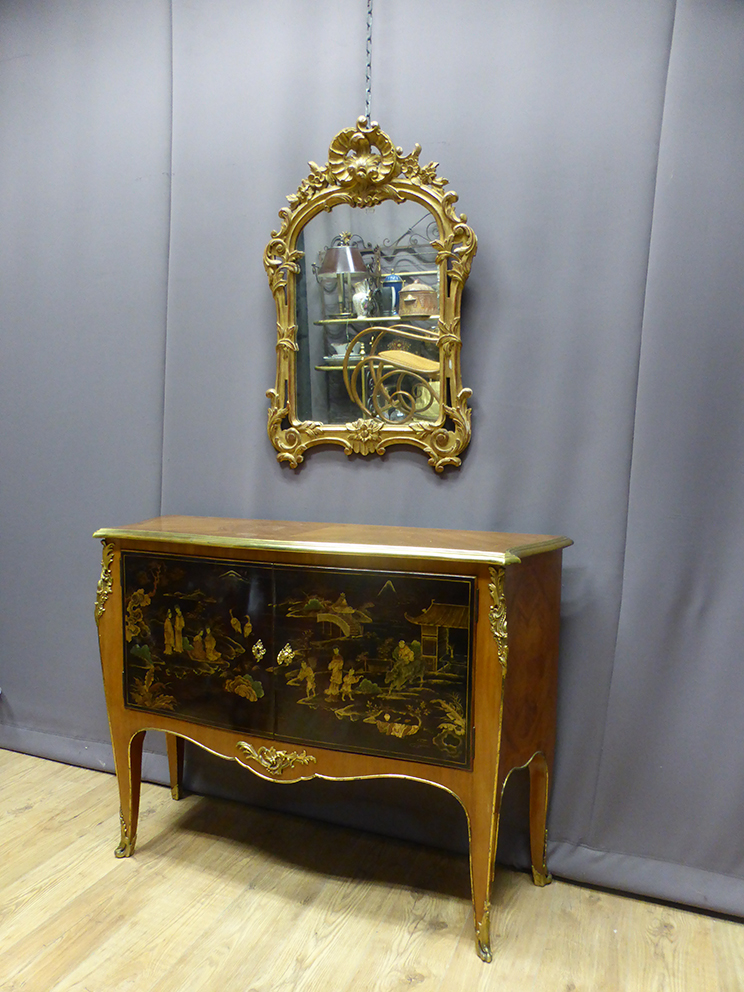 Marquetry And Lacquer Buffet From China-photo-4