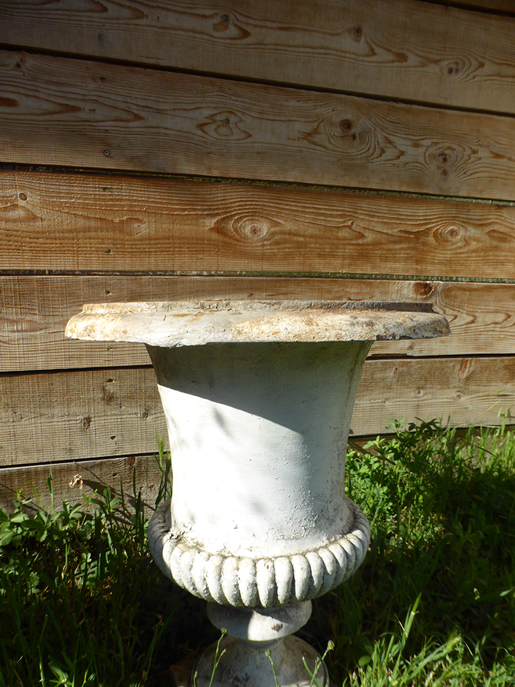 Pair Of Medici Vases Cast Iron XIX-photo-3