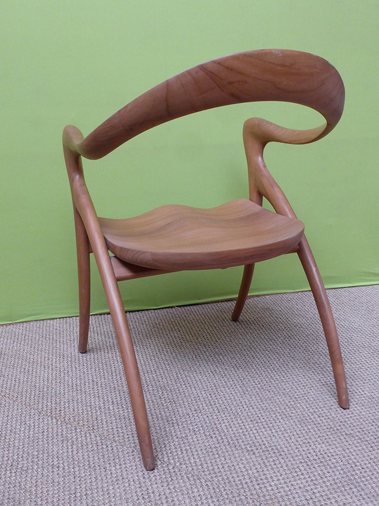 Paire De Fauteuils En Teck-photo-4
