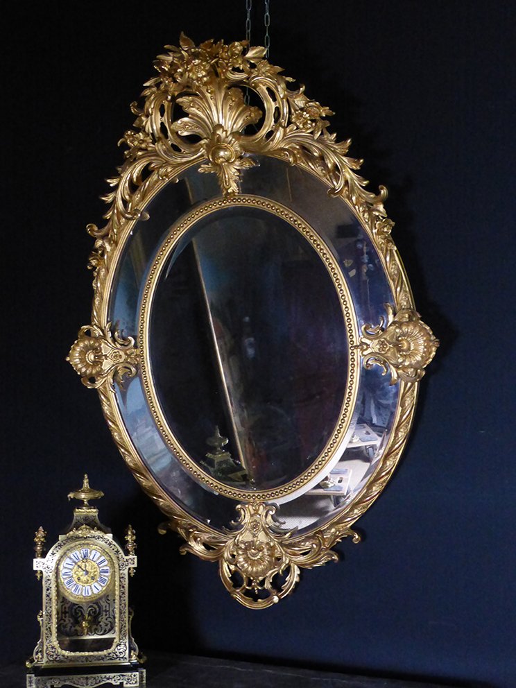 Large Napoleon III Mirror With Reserves-photo-6