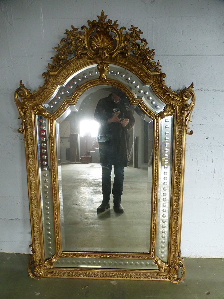 Napoleon III Mirror With Reserves