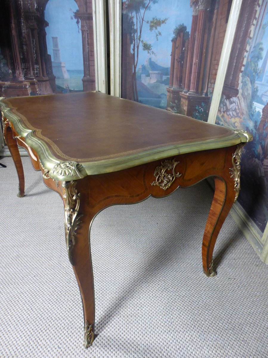 Louis XV Marquetry Desk-photo-4