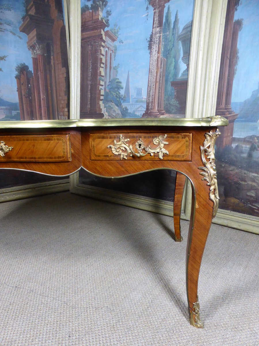 Louis XV Marquetry Desk-photo-6