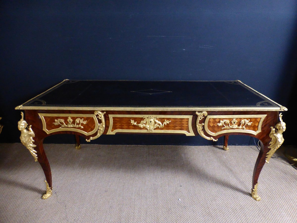 Bureau Style Louis XV Aux Espagnolettes 