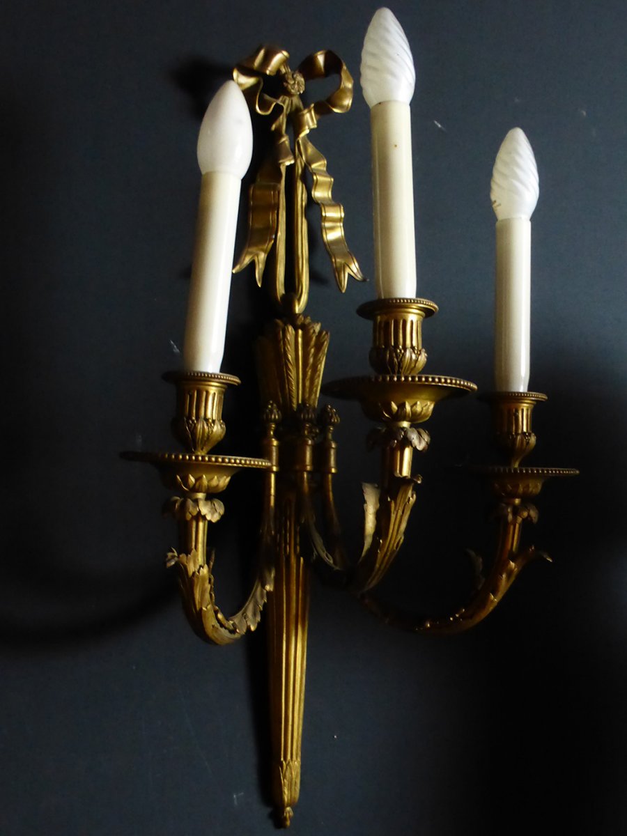 Gilt Bronze Wall Lights XIX-photo-3