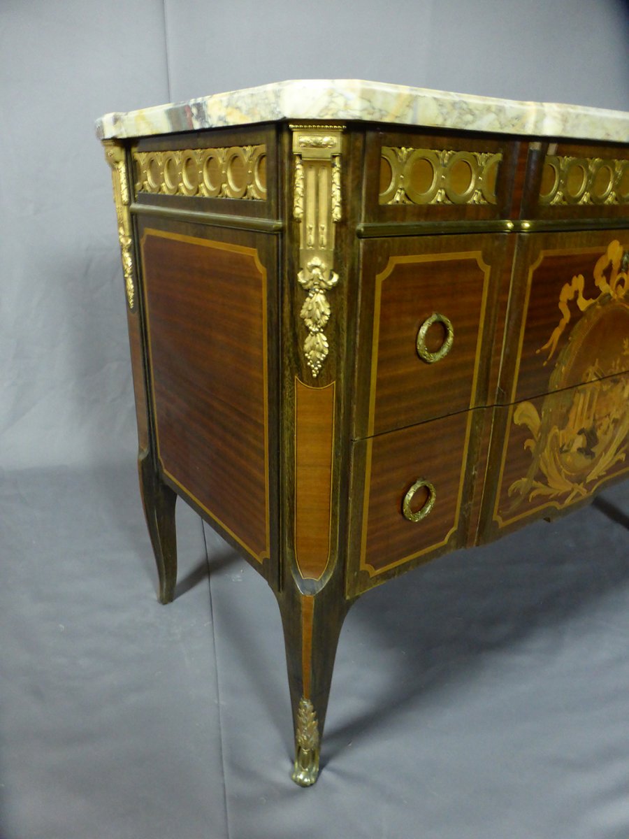 Commode Style Transition Louis XV-photo-3