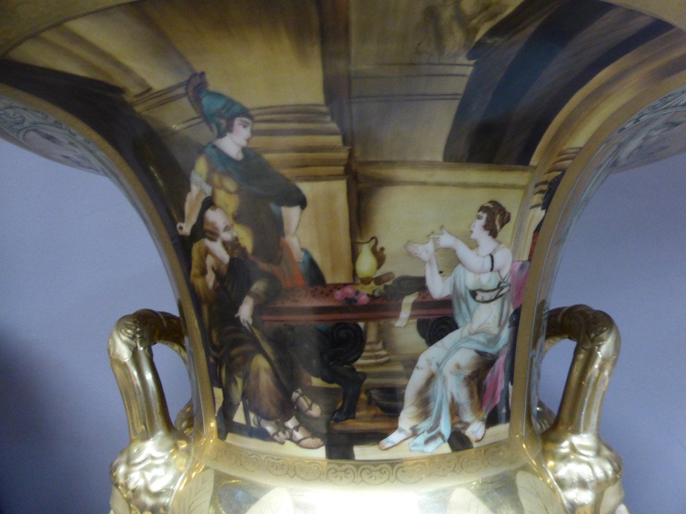 Pair Of Large Medici Porcelain Vases-photo-7