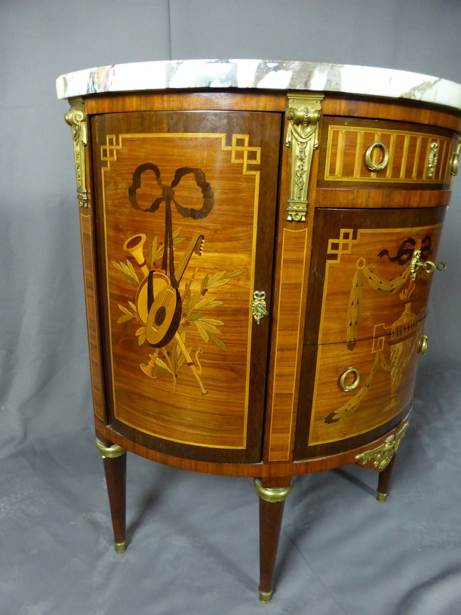 Half Moon Marquetry Dresser-photo-3