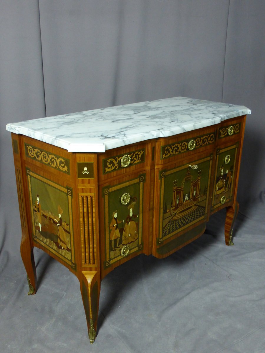 Louis XV Louis XVI Transition Commode-photo-1