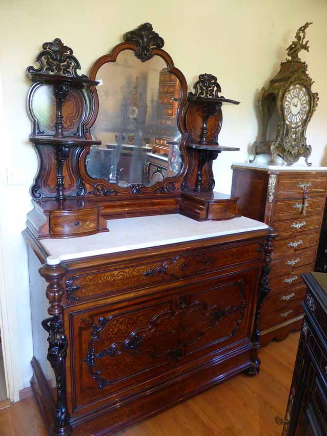 Commode à Portes Et Sa Psyché Napoléon III