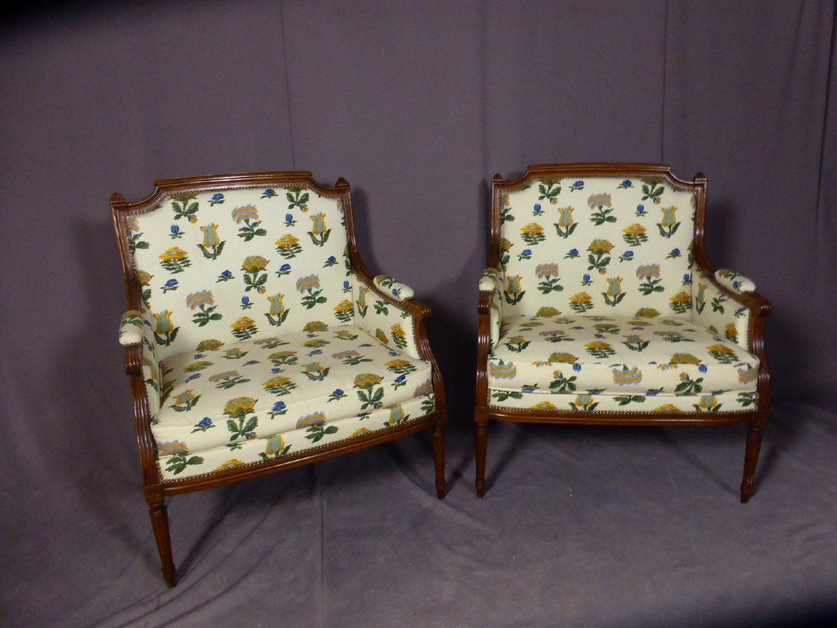 Pair Of Marquesas Armchairs Late XIX-photo-6