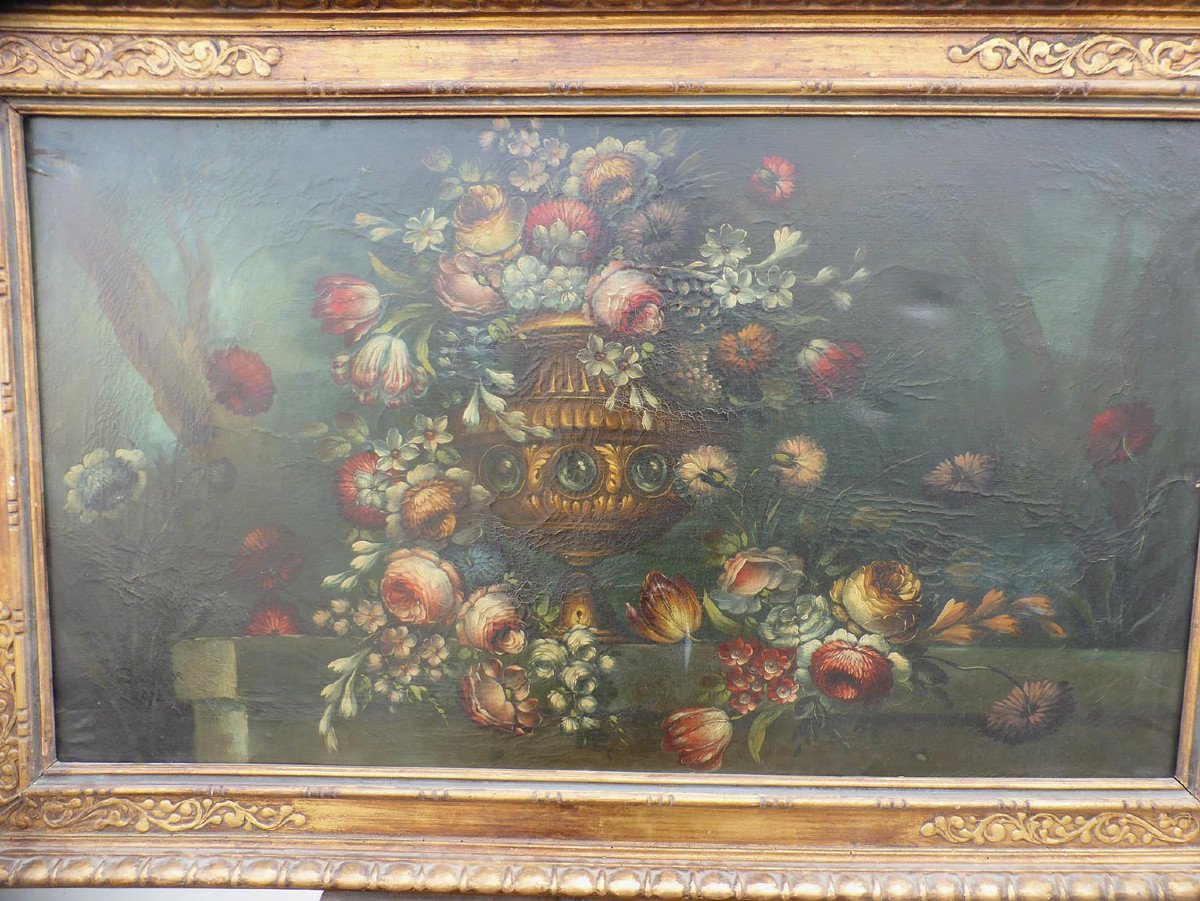 Tableau XIX Bouquet De Fleurs-photo-4