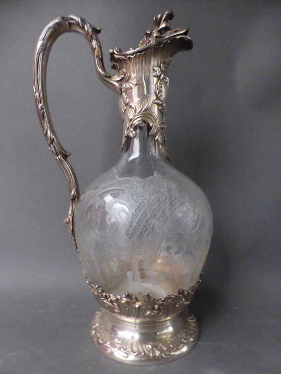 Ewer In Silver And Crystal-photo-3